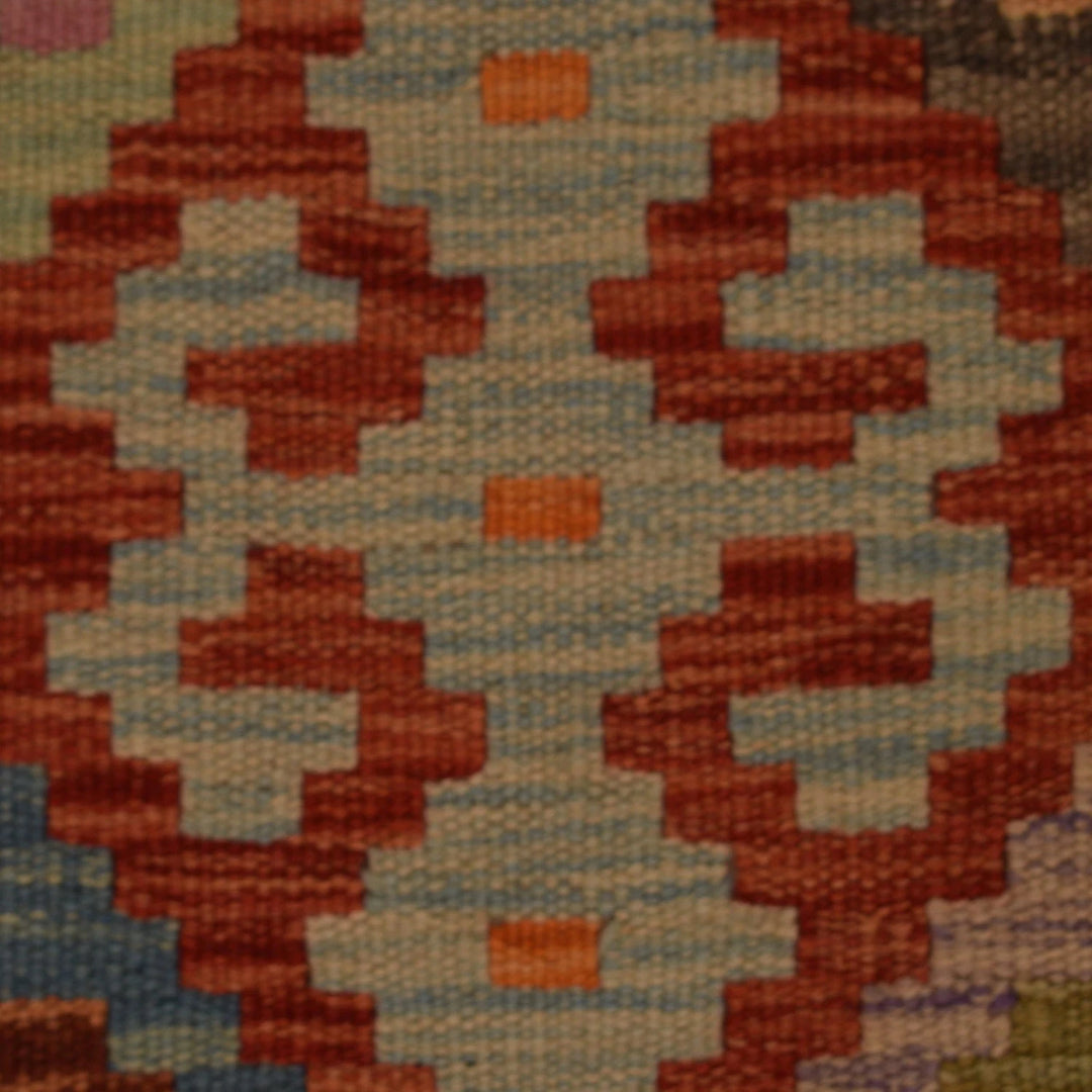 Afghan Kilim Rug 2' 9" x 10' 1" Flat-Weave | No. AL40929