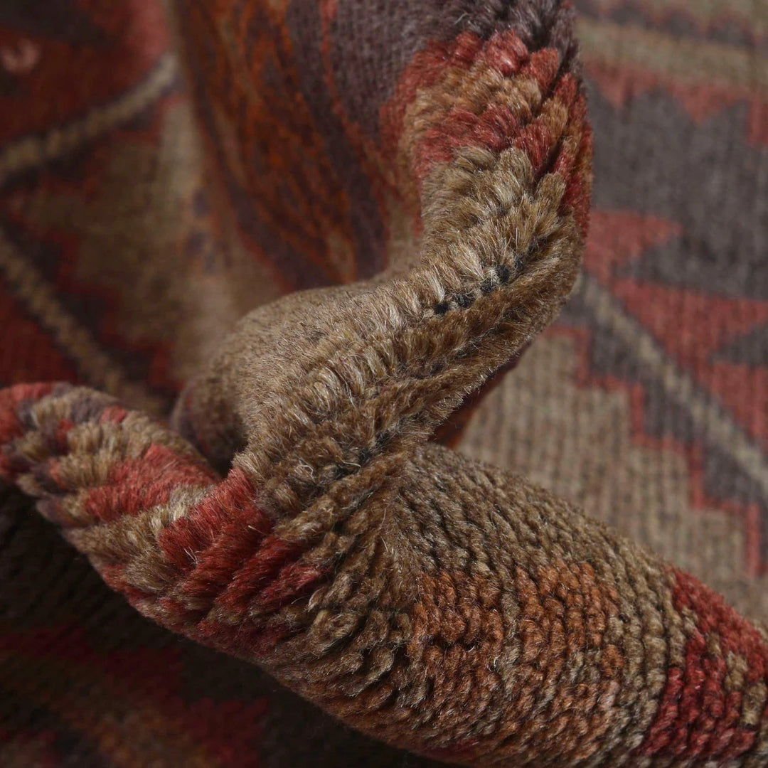 Brown Pakistani Overdye Rug 2' 10" x 4' 6" Hand-Knotted | No. AL41000