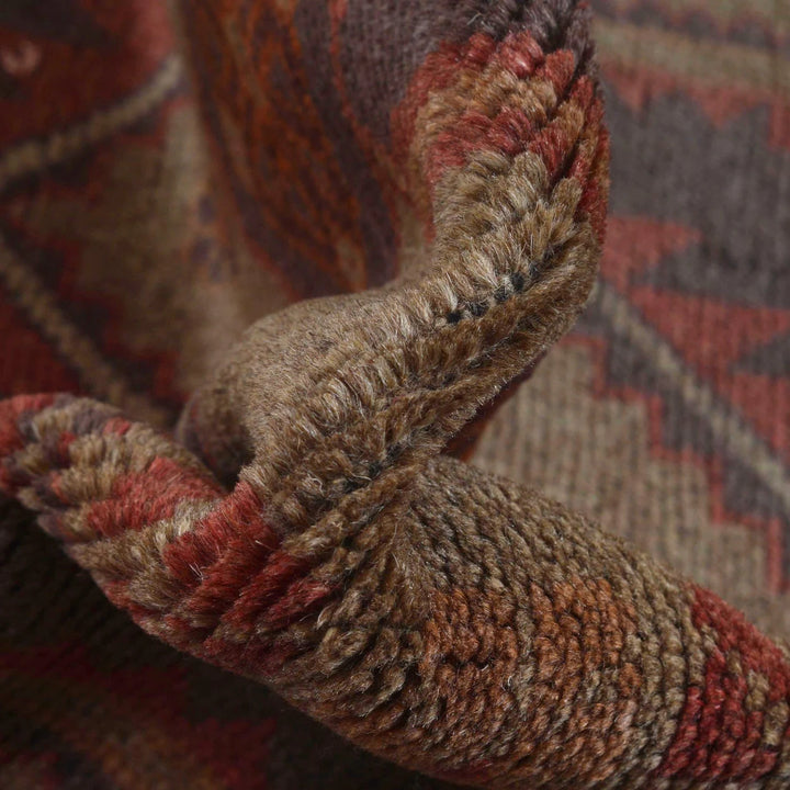 Brown Pakistani Overdye Rug 2' 10" x 4' 6" Hand-Knotted | No. AL41000