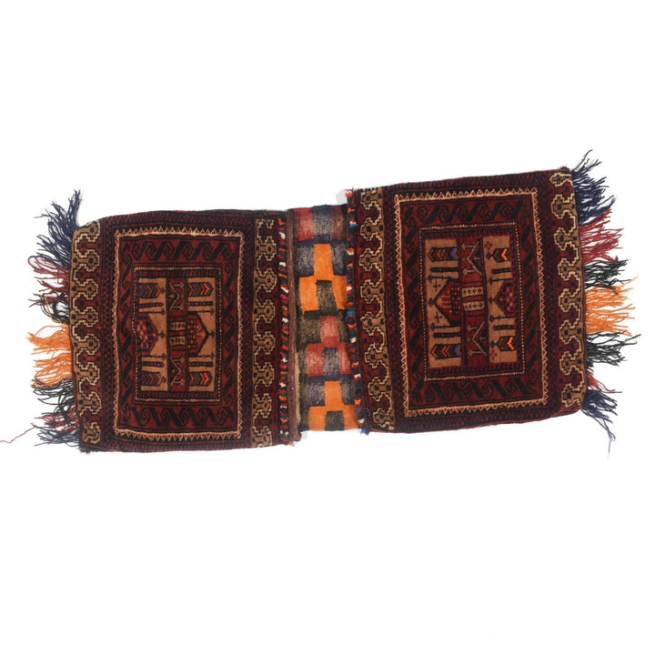 Afghan Tribal Rug 1' 7" x 3' 9" Hand-Knotted | No. AL41075