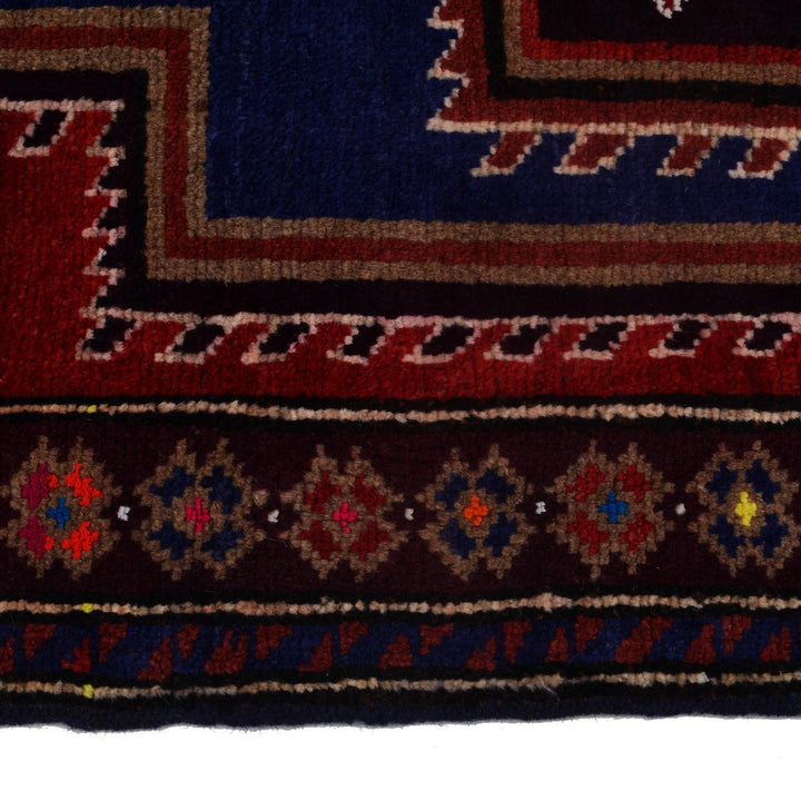 Afghan Baluchi Rug 2' 7" x 4' 4" Hand-Knotted | No. AL41145