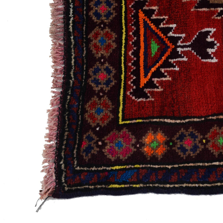 Afghan Baluchi Rug 2' 7" x 4' 4" Hand-Knotted | No. AL41145