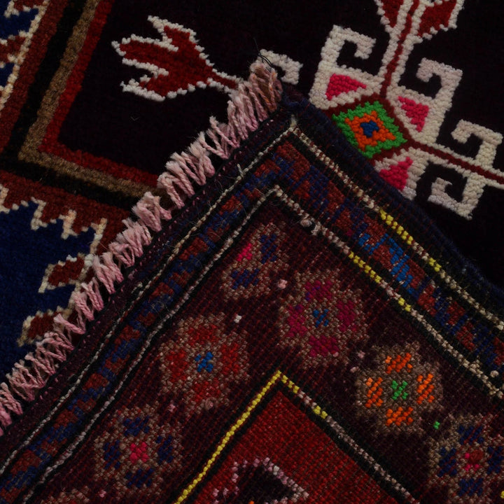 Afghan Baluchi Rug 2' 7" x 4' 4" Hand-Knotted | No. AL41145