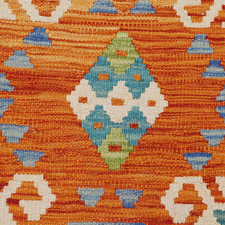 Afghan Kilim Runner 2' 10" x 9' 11" Flat-Weave | No. AL41187