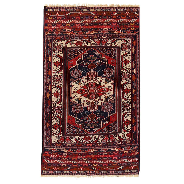 Afghan Maliki Kilim Rug 2' 9" x 4' 8" Flat-Weave | No. AL41311