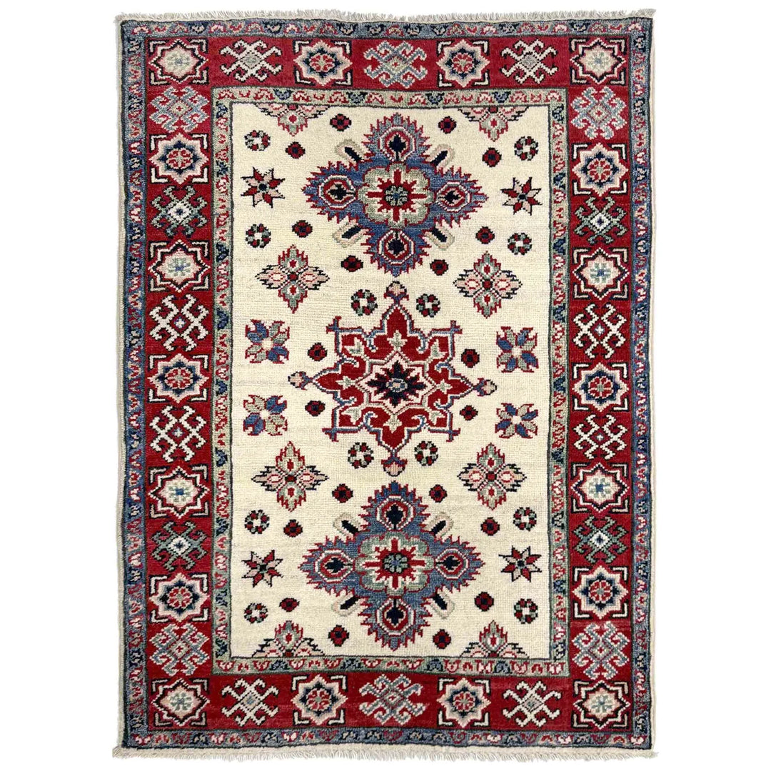 Hand knotted Kazak Carpet 2' 7" x 3' 8" - No. AL41335
