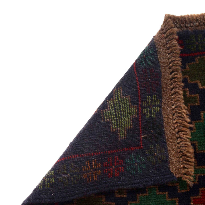 Afghan Baluchi Rug 3' 12" x 6' 3" Hand-Knotted | No. AL41403