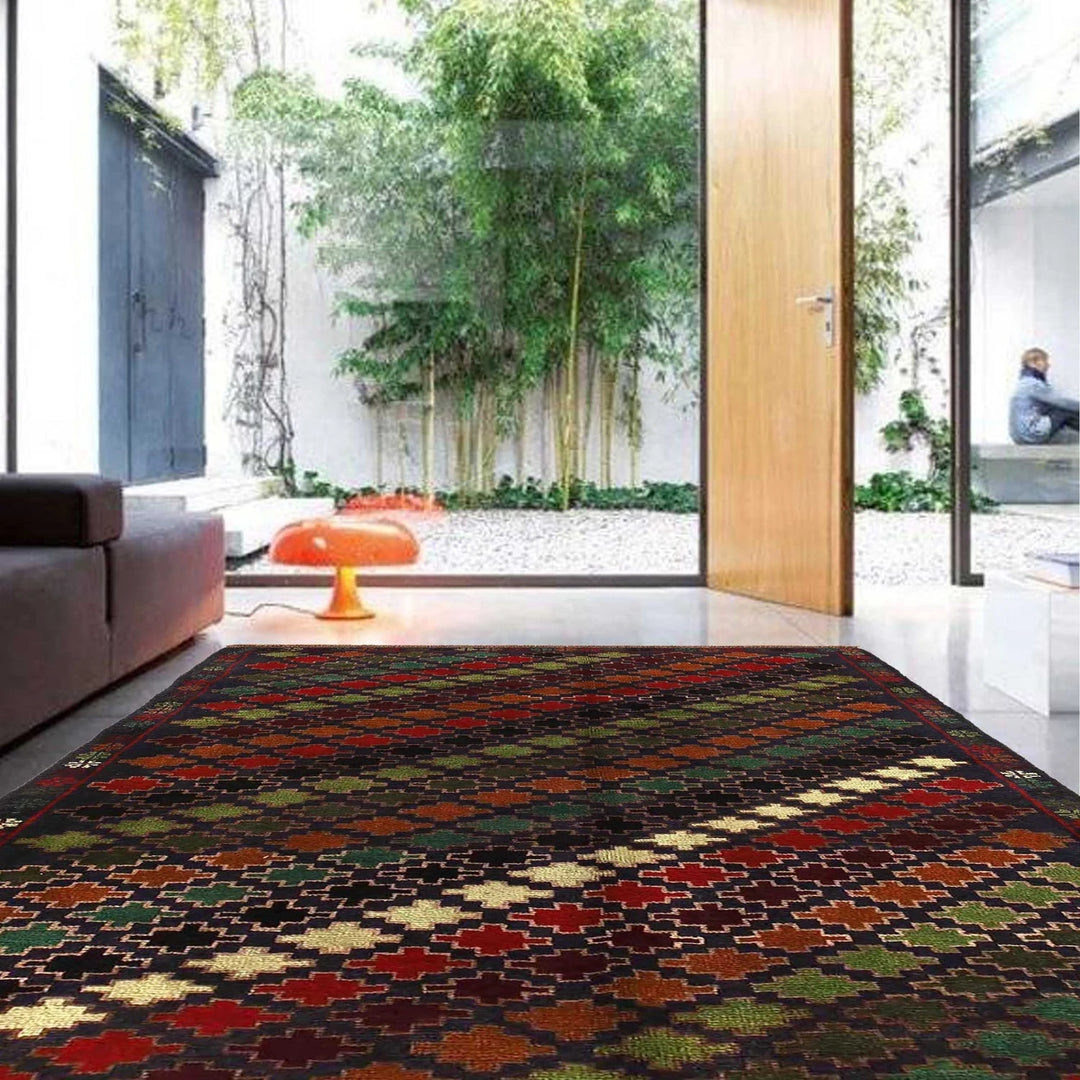 Afghan Baluchi Rug 3' 12" x 6' 3" Hand-Knotted | No. AL41403
