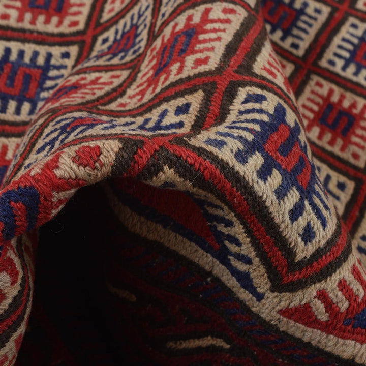 Afghan Kilim Rug 3' 1" x 4' 6" Flat-Weave | No. AL41409