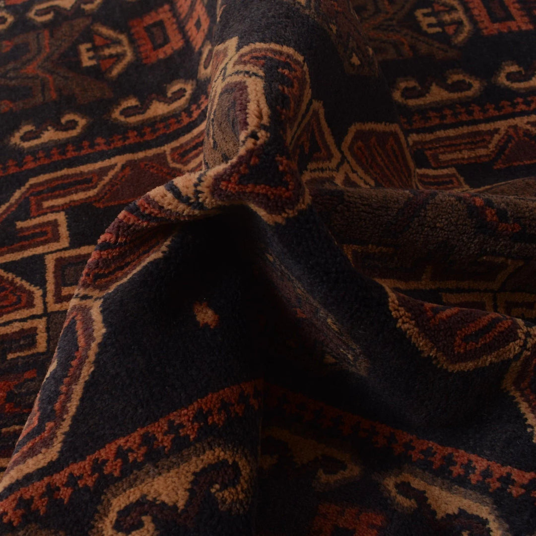 Afghan Baluchi Rug 2' 10" x 4' 4" Hand-Knotted | No. AL41538