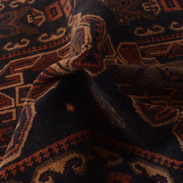 Afghan Baluchi Rug 2' 10" x 4' 4" Hand-Knotted | No. AL41538