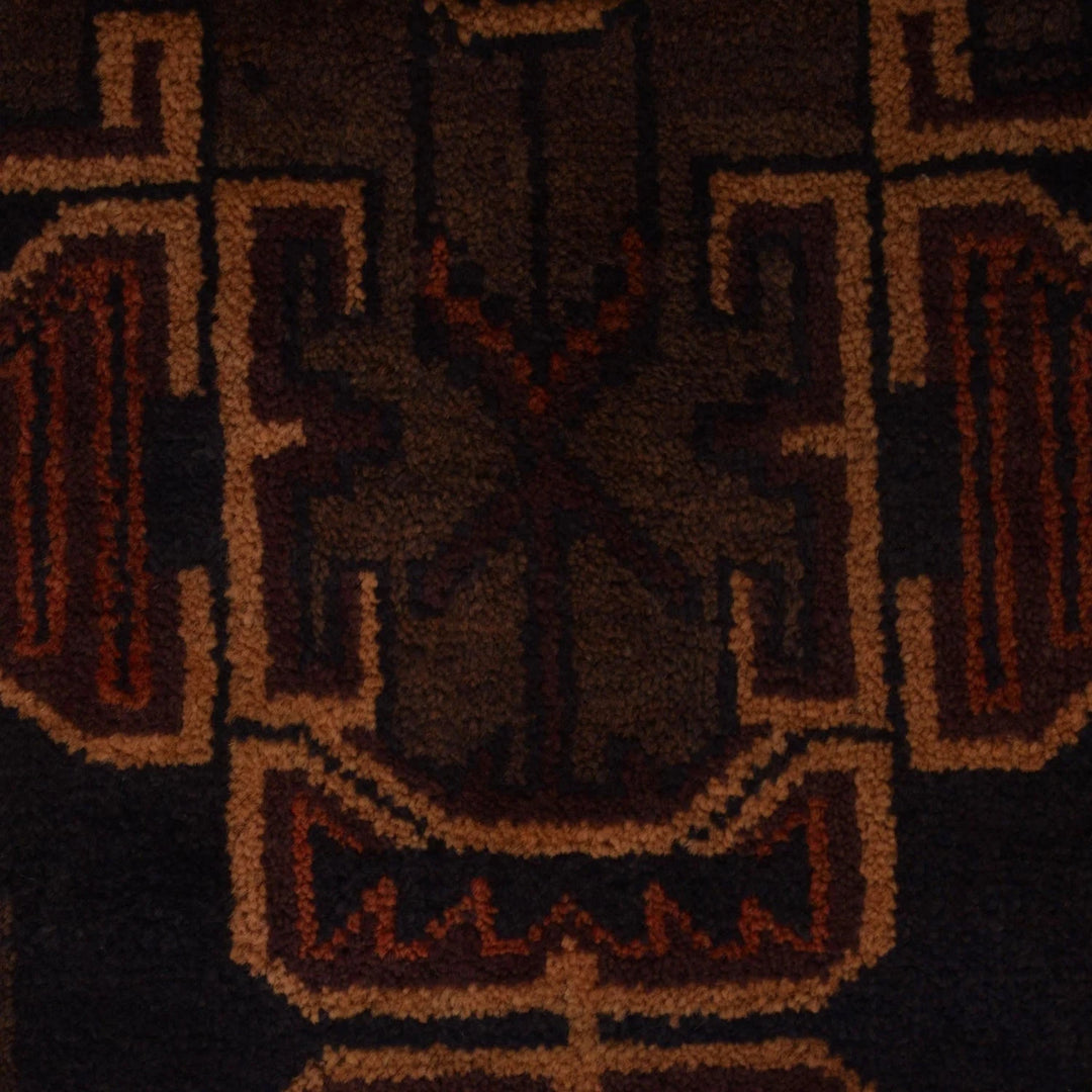 Afghan Baluchi Rug 2' 10" x 4' 4" Hand-Knotted | No. AL41538