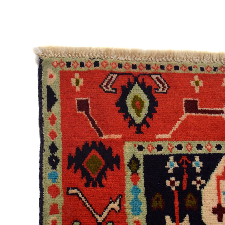 Black Afghan Kohistani Rug 5' 6" x 7' 8" Hand-Knotted | No. AL41554