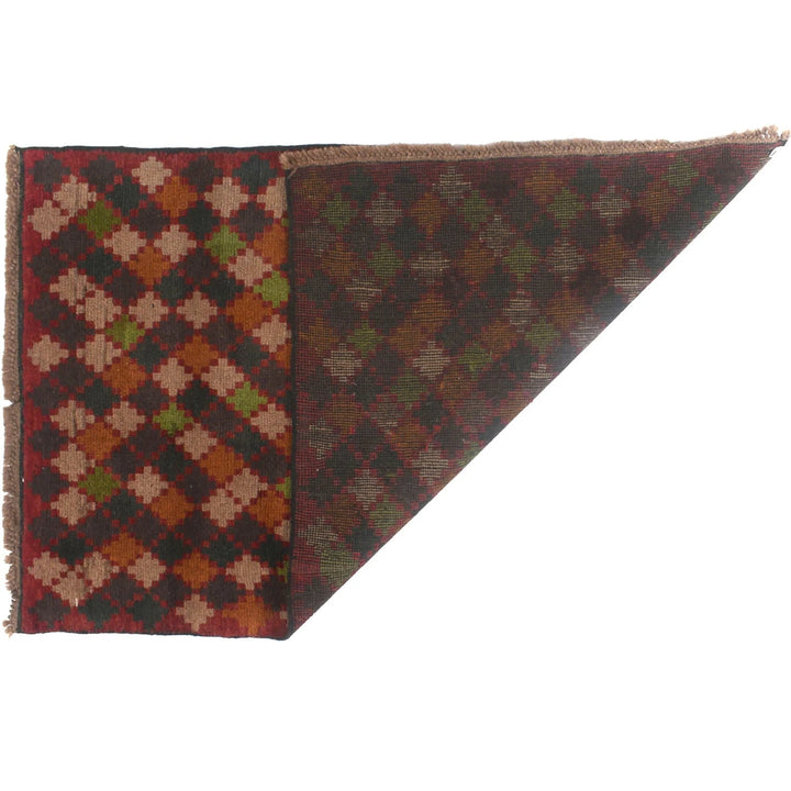 Afghan Baluchi Rug 2' 9" x 4' 5" Hand-Knotted | No. AL41676