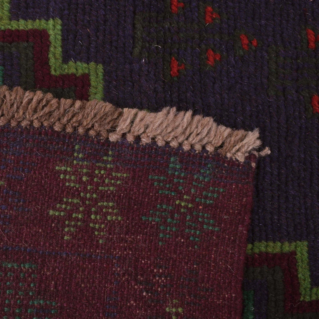 Afghan Baluchi Rug 4' 5" x 6' 4" Hand-Knotted | No. AL41715