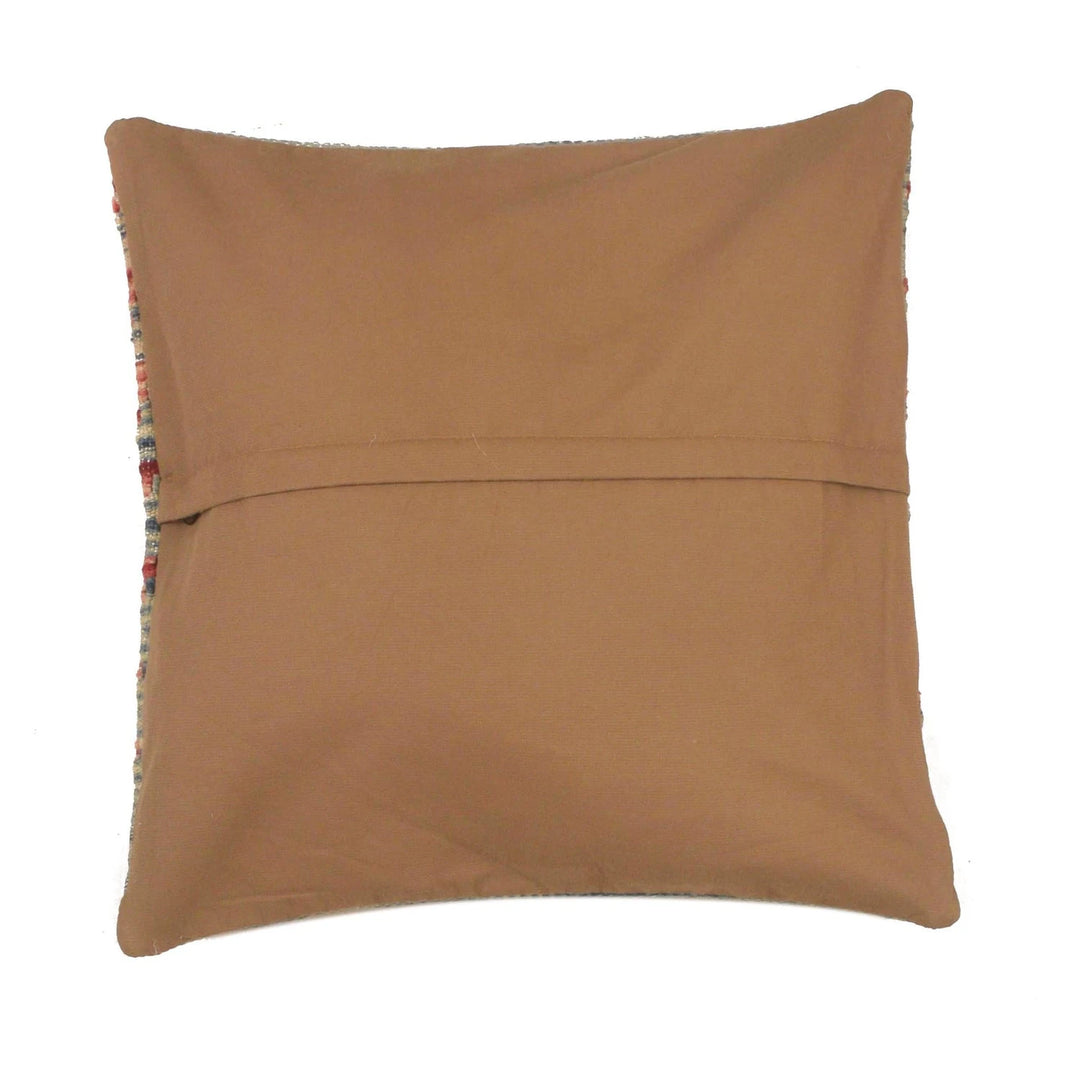 Afghan Kilim Cushion 1' 6" x 1' 6" Flat-Weave | No. AL41794