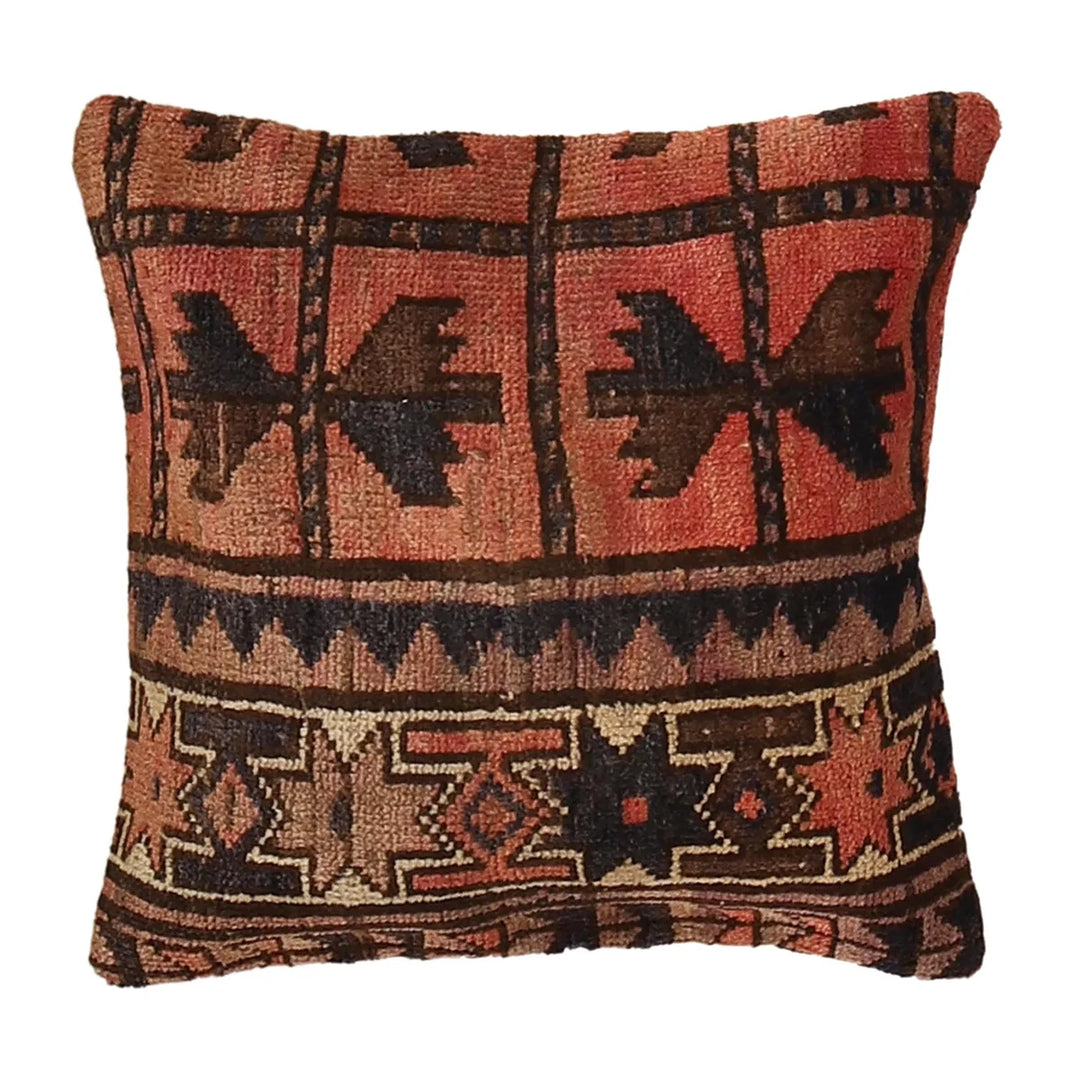 Afghan Cushion Rug 1' 7" x 1' 8" Hand-Knotted | No. AL41966