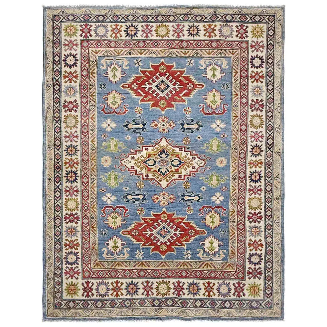 Handmade Kazak Area Rug 4' 10" x 6' 8" - No. AL41997