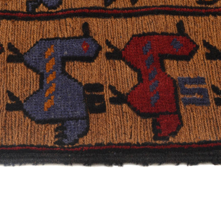 Afghan Barjasta Rug 4' 1" x 6' 4" Hand-Knotted | No. AL42035
