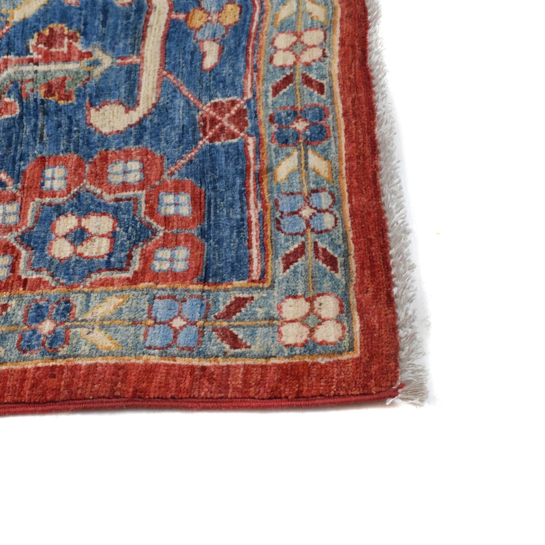 Afghan Serapi Rug 8' 9" x 12' 0" Hand-Knotted | No. AL42039