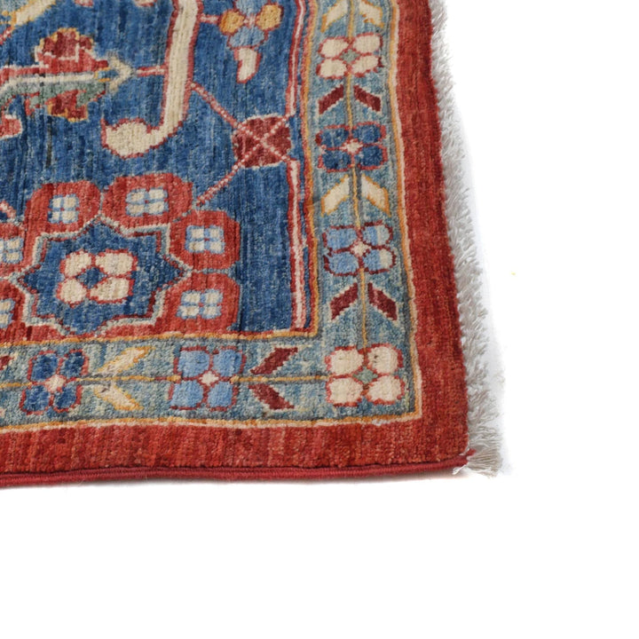 Afghan Serapi Rug 8' 9" x 12' 0" Hand-Knotted | No. AL42039