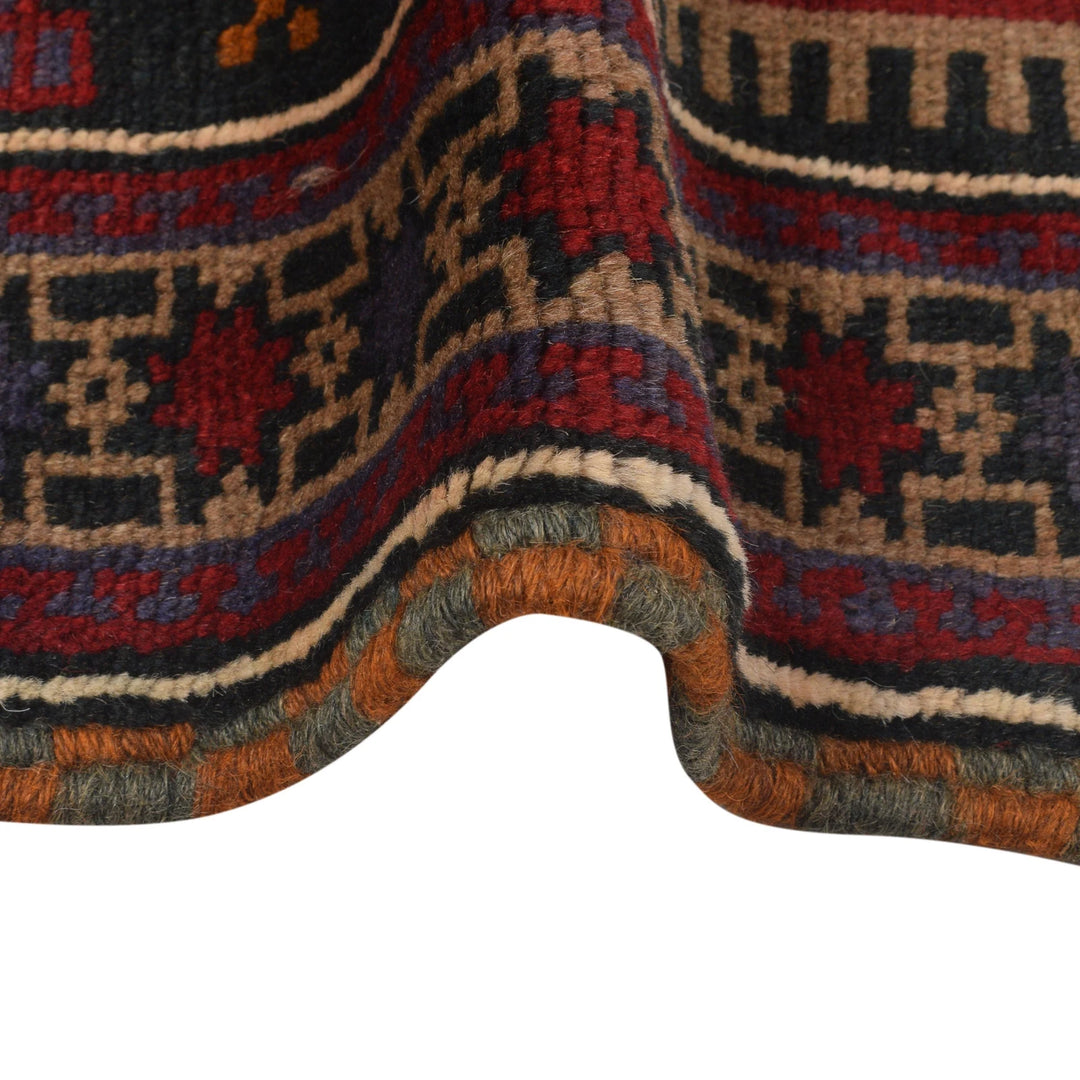 Afghan Prayer Rug 2' 9" x 4' 10" Hand-Knotted | No. AL42136