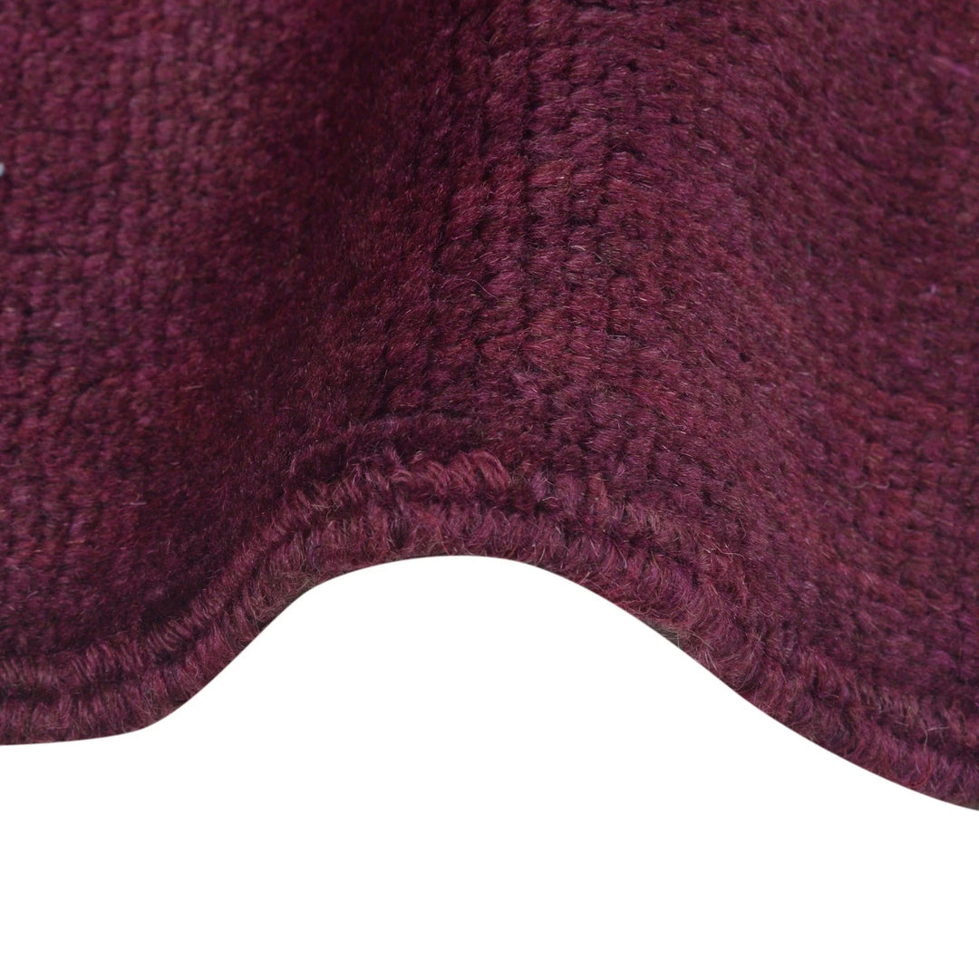 Purple Pakistani Overdye Rug 3' 1" x 4' 6" Hand-Knotted | No. AL42158
