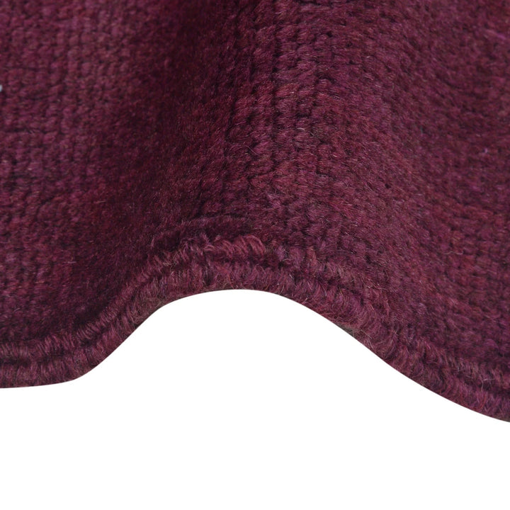 Purple Pakistani Overdye Rug 3' 1" x 4' 6" Hand-Knotted | No. AL42158