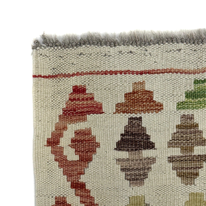 Afghan Vegetable Kilim Rug 2' 8" x 4' 1" Flat-Weave | No. AL422630