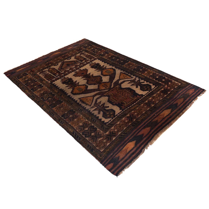 Afghan Prayer Rug 2' 7" x 4' 4" Hand-Knotted | No. AL42507