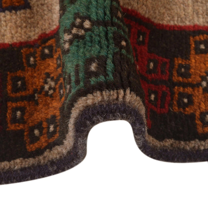 Afghan Baluchi Rug 4' 0" x 6' 8" Hand-Knotted | No. AL42573