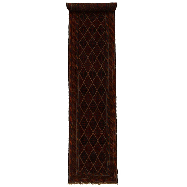 Afghan Mashwani Rug 2' 4" x 11' 6" Hand-Knotted | No. AL42894