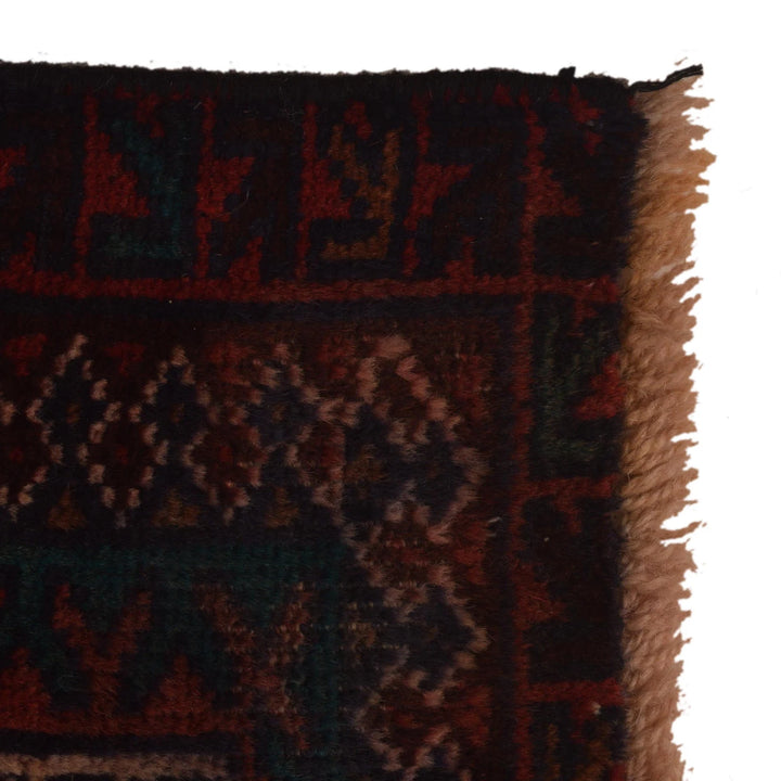 Red Afghan Prayer Rug 3' 0" x 5' 5" Hand-Knotted | No. AL42895