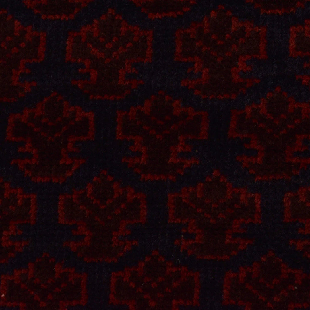 Red Afghan Prayer Rug 3' 0" x 5' 5" Hand-Knotted | No. AL42895