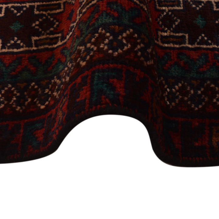 Red Afghan Prayer Rug 3' 0" x 5' 5" Hand-Knotted | No. AL42895