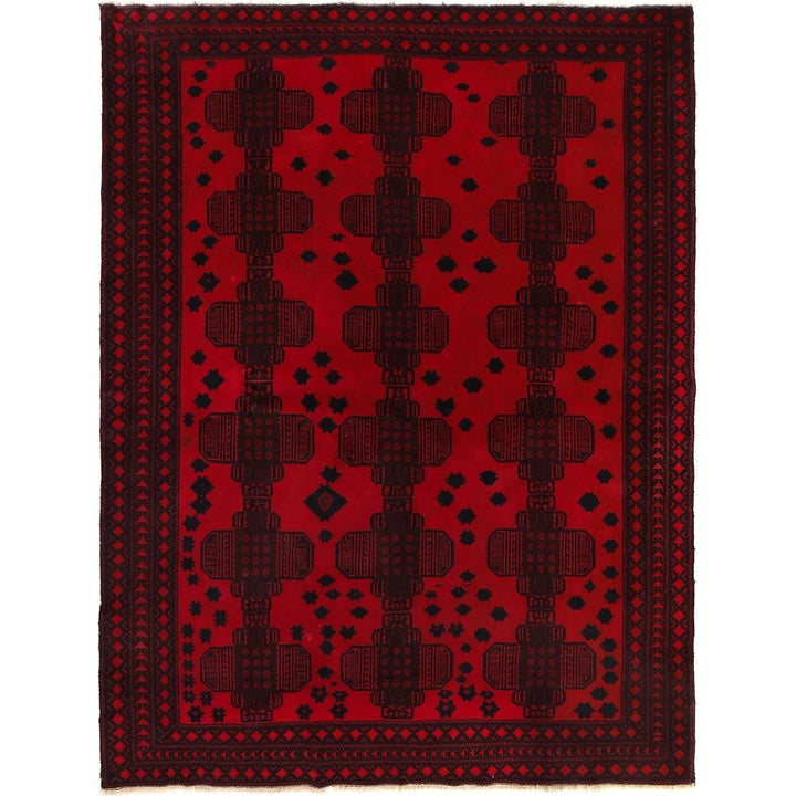 Afghan Baluchi Rug 7' 1" x 9' 0" Hand-Knotted | No. AL42997