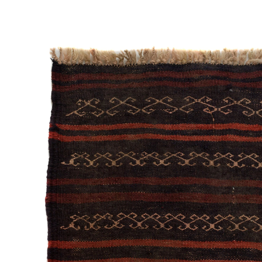 Afghan Baluchi Rug 2' 11" x 4' 8" Hand-Knotted | No. AL43080