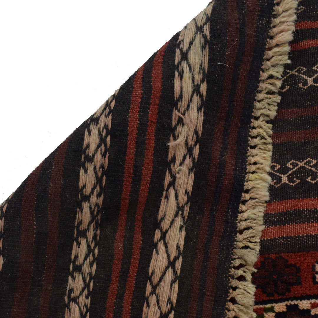 Afghan Baluchi Rug 2' 11" x 4' 8" Hand-Knotted | No. AL43080