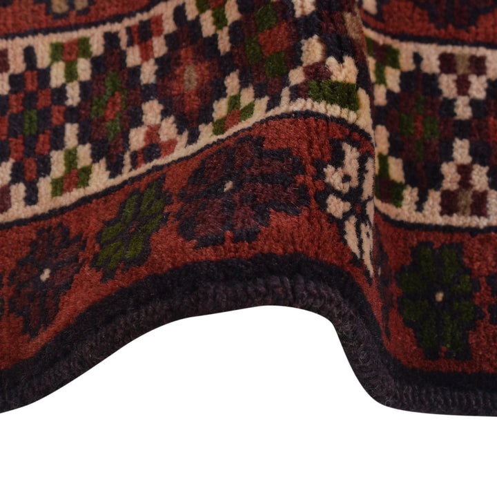 Afghan Baluchi Rug 2' 11" x 4' 8" Hand-Knotted | No. AL43080