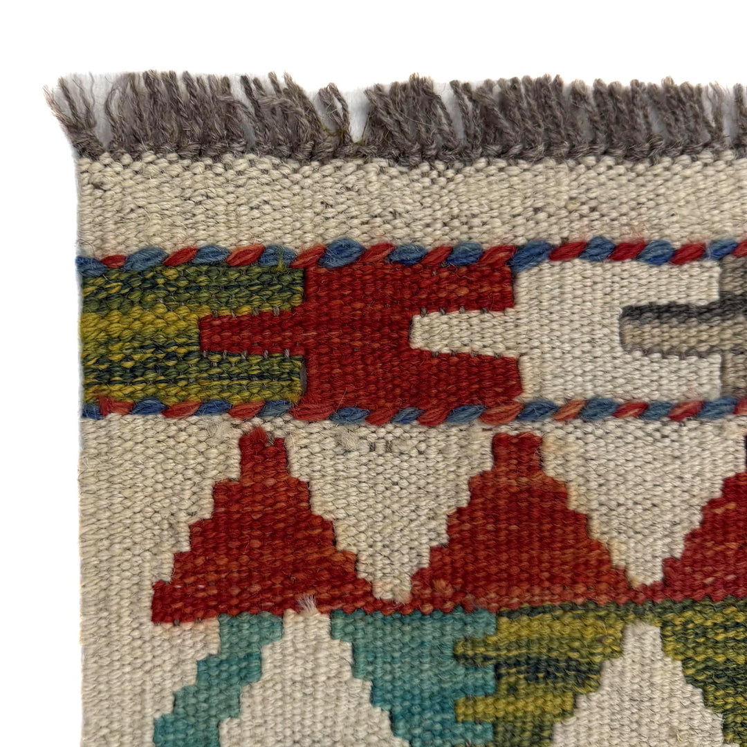 Afghan Vegetable Kilim Rug 3' 1" x 5' 9" Flat-Weave | No. AL430840