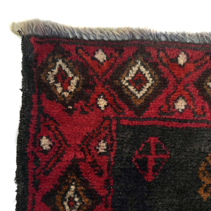 Afghan Baluchi Rug 4' 8" x 8' 7" Hand-Knotted | No. AL43118