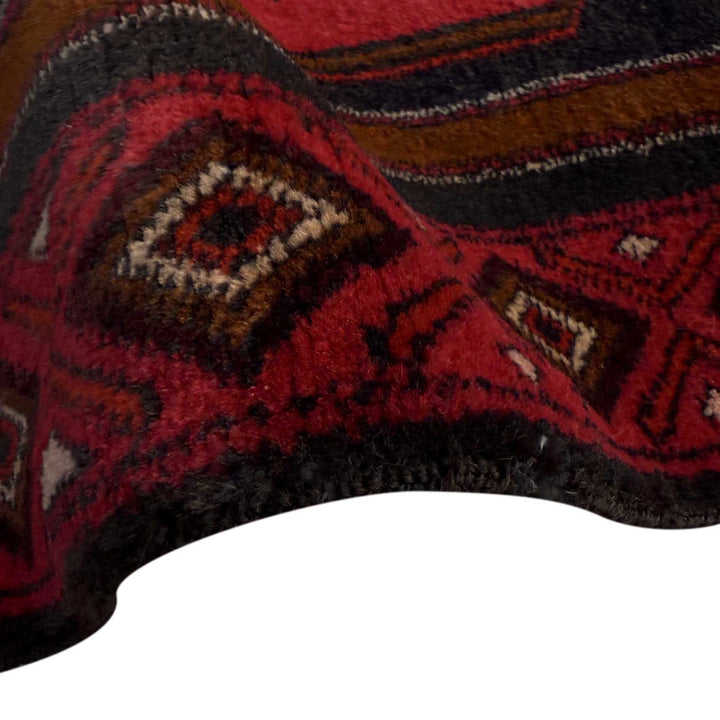 Afghan Baluchi Rug 4' 8" x 8' 7" Hand-Knotted | No. AL43118