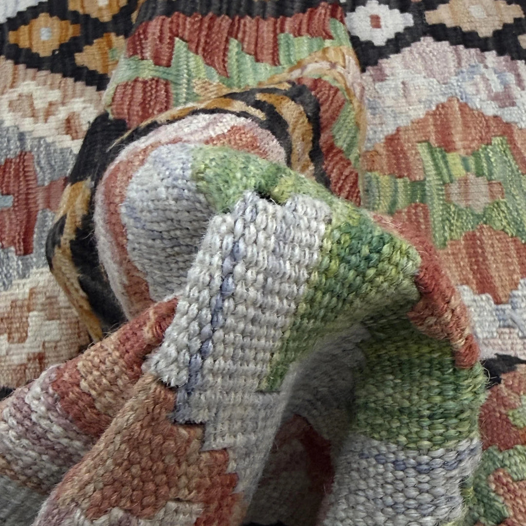 Afghan Kilim Rug 4' 9" x 6' 0" Flat-Weave | No. AL43252