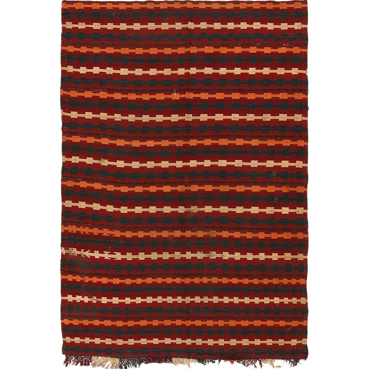 Afghan Kilim Rug 5' 1" x 7' 6" Flat-Weave | No. AL43505