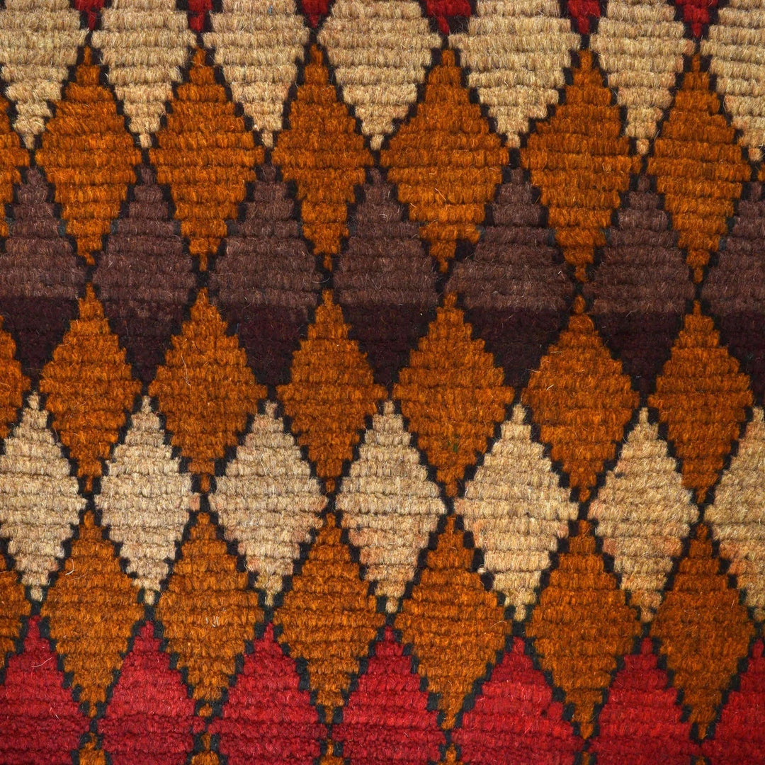 Afghan Baluchi Rug 3' 8" x 6' 1" Hand-Knotted | No. AL43550