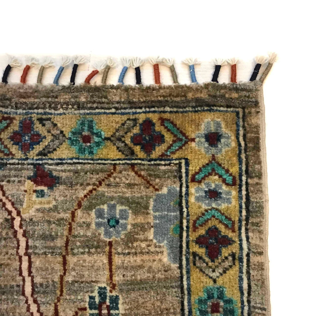 Afghan Sultani Rug 5'7" x 7'9" Hand-Knotted | No. AL43755