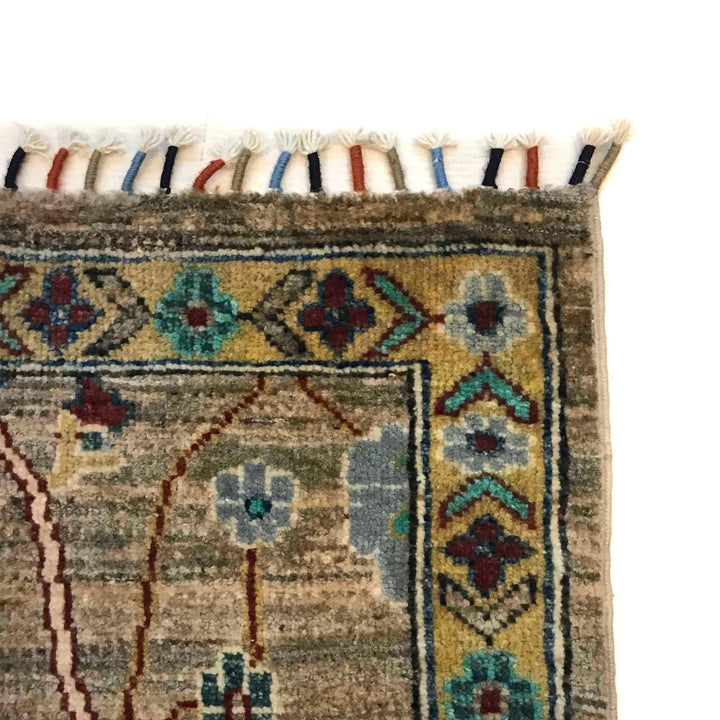 Afghan Sultani Rug 5'7" x 7'9" Hand-Knotted | No. AL43755