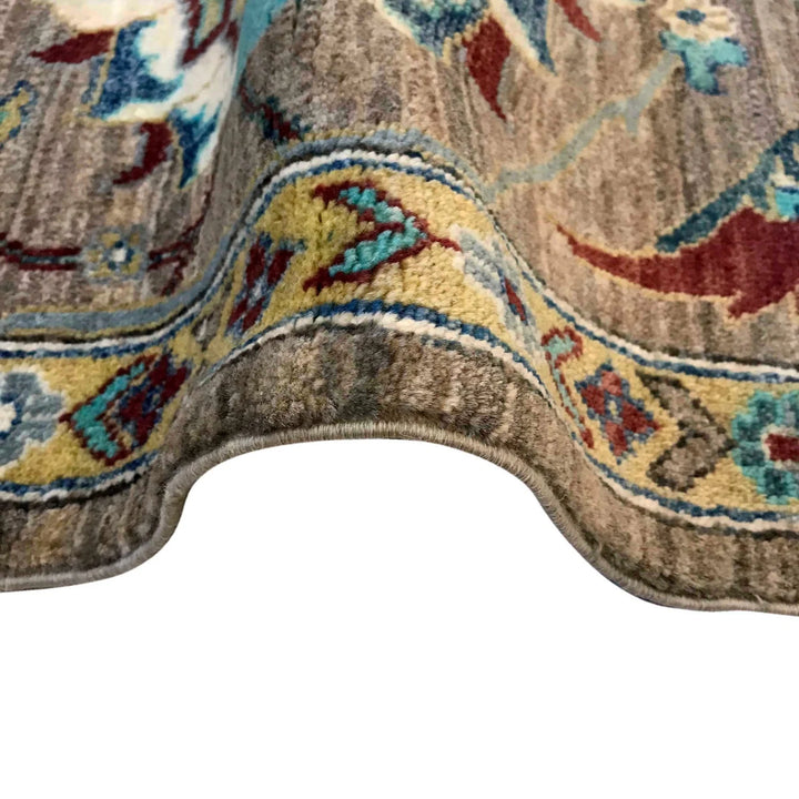 Afghan Sultani Rug 5'7" x 7'9" Hand-Knotted | No. AL43755