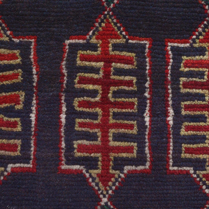 Afghan Baluchi Rug 2' 4" x 7' 12" Hand-Knotted | No. AL44081
