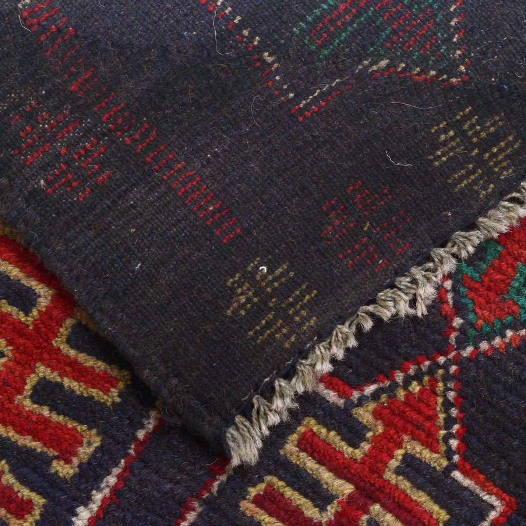 Afghan Baluchi Rug 2' 4" x 7' 12" Hand-Knotted | No. AL44081